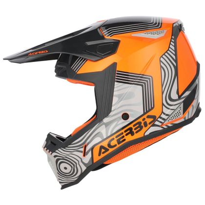 Casque cross Acerbis WHOOPS - GRAPHIC 2026 - Gris / Orange