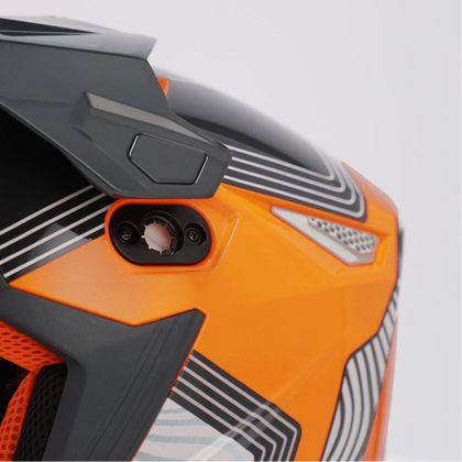 Casque cross Acerbis WHOOPS - GRAPHIC 2026 - Gris / Orange