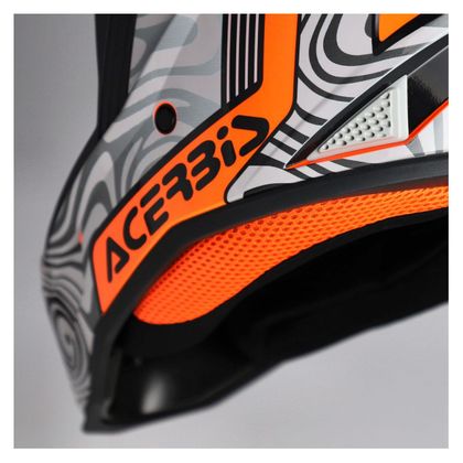 Casque cross Acerbis WHOOPS - GRAPHIC 2026 - Gris / Orange