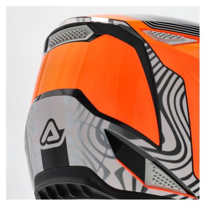 Casque cross Acerbis WHOOPS - GRAPHIC 2026 - Gris / Orange