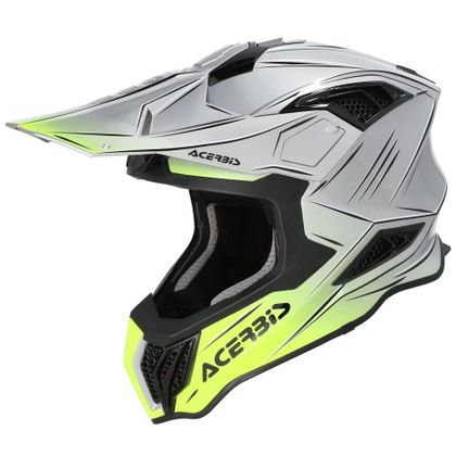 Casque cross Acerbis AIRSTRIKE-X 2026 - Gris / Jaune Ref : AE6705 