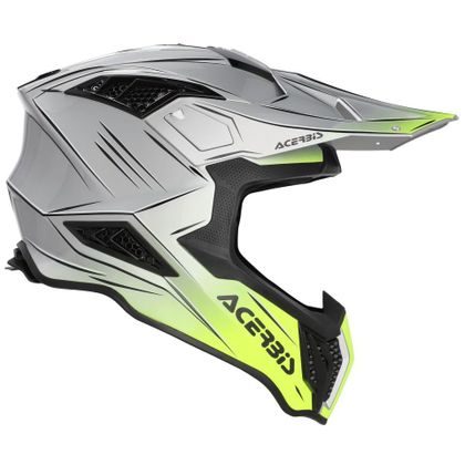Casque cross Acerbis AIRSTRIKE-X 2026 - Gris / Jaune