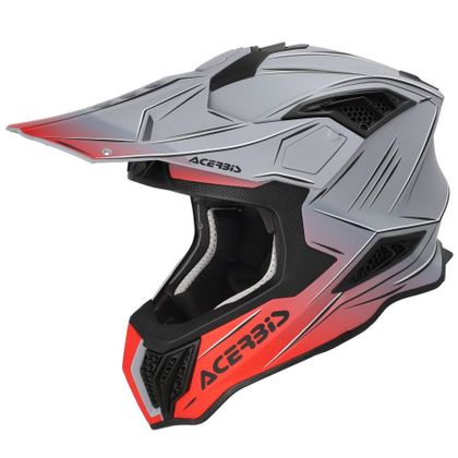 Casque cross Acerbis AIRSTRIKE-X 2026 - Gris / Rouge Ref : AE6704 