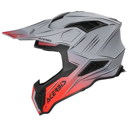 Casque cross Acerbis AIRSTRIKE-X 2026 - Gris / Rouge
