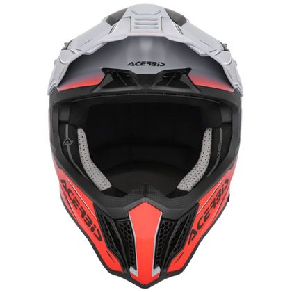 Casque cross Acerbis AIRSTRIKE-X 2026 - Gris / Rouge