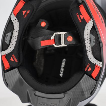Casque cross Acerbis AIRSTRIKE-X 2026 - Gris / Rouge