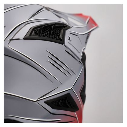Casque cross Acerbis AIRSTRIKE-X 2026 - Gris / Rouge