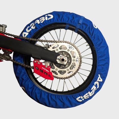 Couverture pour pneu Acerbis X-TIRE COVER 2.0 Universel - Blanc / Bleu