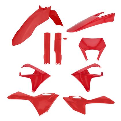 Acerbis FULL Kunststof kit - Zwart / Rood
