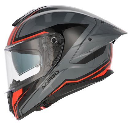 Casque intégral Acerbis TARMAK-X - Gris / Rouge