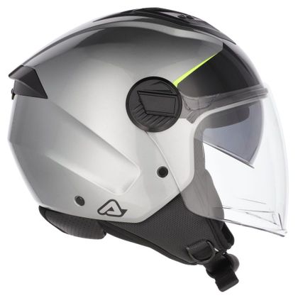 Casque jet Acerbis JET LEVANTE - Gris / Jaune