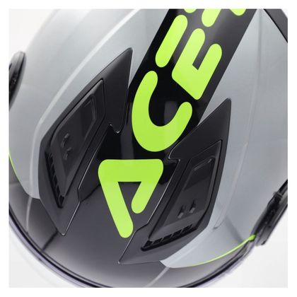 Casque jet Acerbis JET LEVANTE - Gris / Jaune