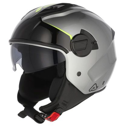 Casque jet Acerbis JET LEVANTE - Gris / Jaune