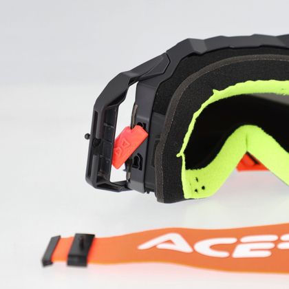 Masque cross Acerbis VULCAN MIRROR 2027 - Noir / Orange