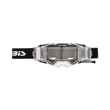 Masque cross Acerbis VULCAN ROLL-OFF 2027 - Blanc / Noir