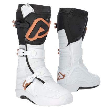Bottes cross Acerbis X-TEAM 2.0 2026 - Blanc / Marron Ref : AE6650 