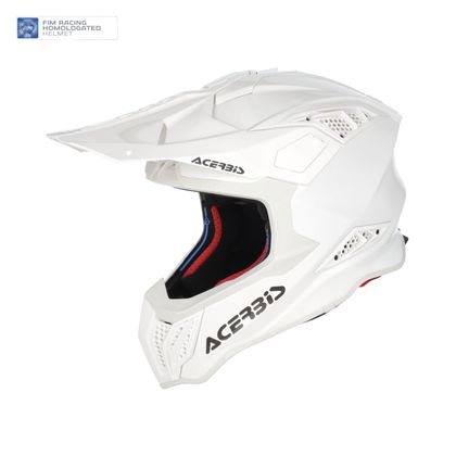 Casque cross Acerbis AIRSTRIKE FIM RACING 2026 - Blanc Ref : AE6699 