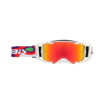 Masque cross Acerbis VORTEX MIRROR 2026 - Blanc / Rouge