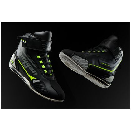 Furygan V5 D3O® WATERPROOF Motorrad-Sneaker - Schwarz / Gelb