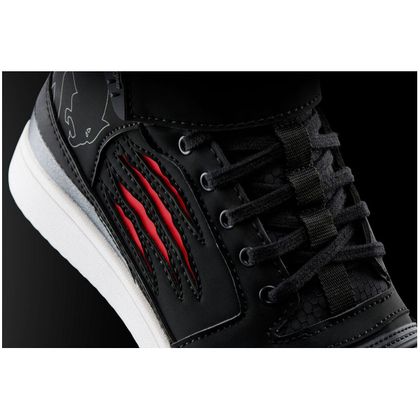 Baskets Moto Furygan TARMAC D3O® WATERPROOF - Noir / Rouge