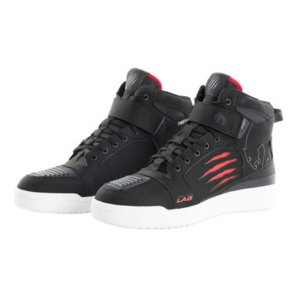Baskets Moto Furygan TARMAC D3O® WATERPROOF - Noir / Rouge Ref : FU1463-C145 