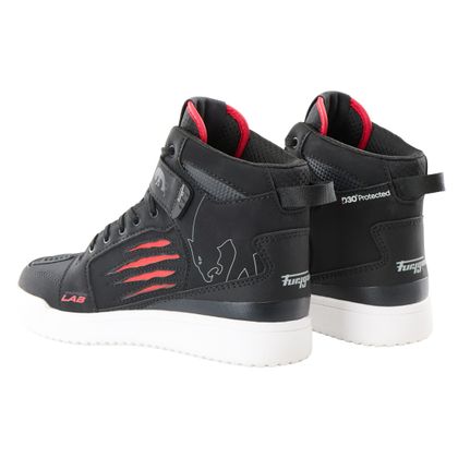 Baskets Moto Furygan TARMAC D3O® WATERPROOF - Noir / Rouge