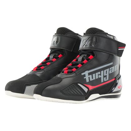 Furygan V5 D3O® Motorrad-Sneaker - Schwarz / Weiß Ref : FU1505 