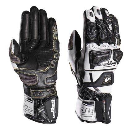 Furygan STYG 20 X KEVLAR® Gloves - White / Black Ref : FU1268-C207 