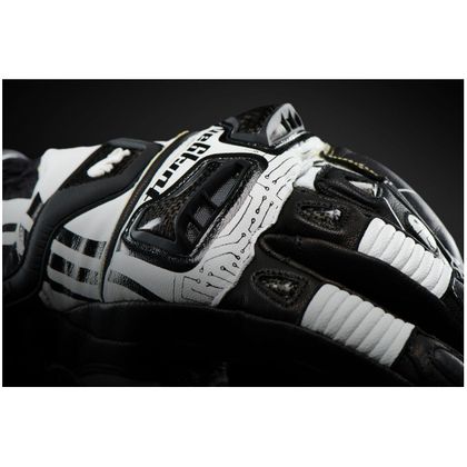 Gants Furygan STYG 21 X KEVLAR® - Blanc / Noir