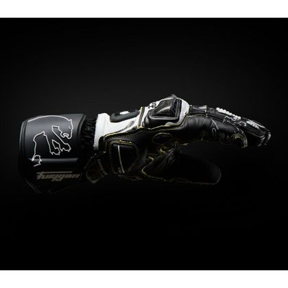 Gants Furygan STYG 21 X KEVLAR® - Blanc / Noir