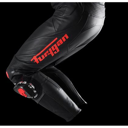 Furygan DRACK Motorradhose - Schwarz / Rot