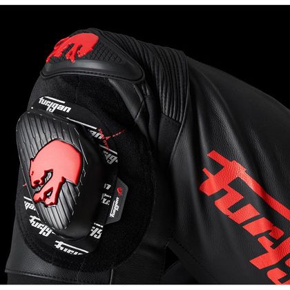 Furygan DRACK Motorradhose - Schwarz / Rot