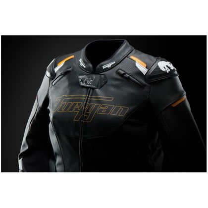Jachetă Moto Furygan RAPTOR LADY - Negru / Galben