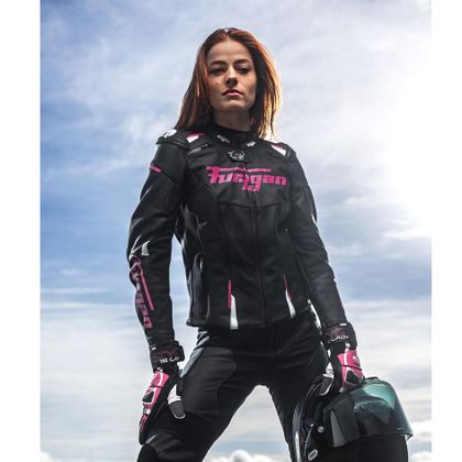Furygan RAPTOR LADY Motorbike Jacket - Black / Pink
