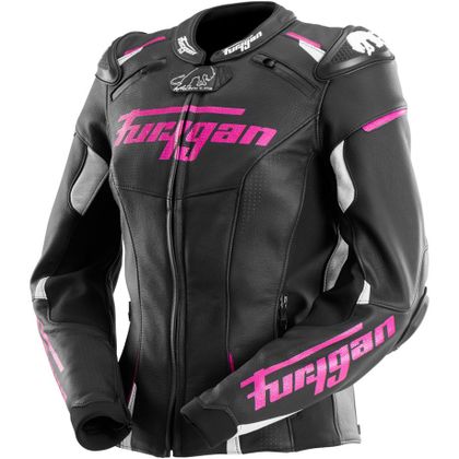 Blouson Furygan RAPTOR LADY - Noir / Rose Ref : FU1450 
