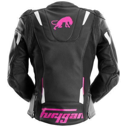 Blouson Furygan RAPTOR LADY - Noir / Rose