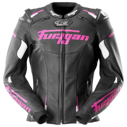 Blouson Furygan RAPTOR LADY - Noir / Rose