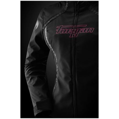 Blouson Moto Furygan SKYE LADY - Noir / Rose