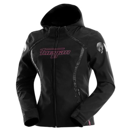 Blouson Moto Furygan SKYE LADY - Noir / Rose