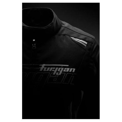 Jachetă Moto Furygan AGATA - Negru / Alb