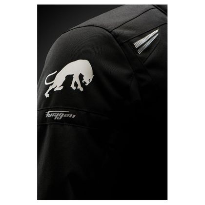 Jachetă Moto Furygan AGATA - Negru / Alb