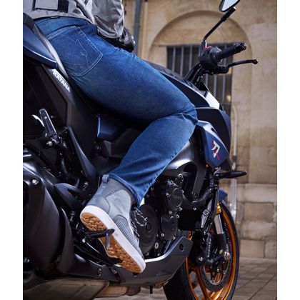 Jean Furygan D12 X KEVLAR® - Straight - Bleu