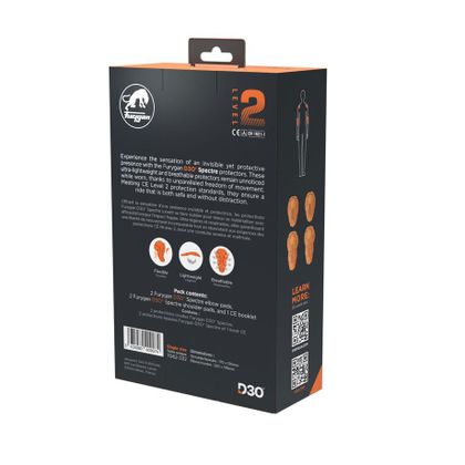 Furygan JACKET PACK D30® SPECTRE L2 Elbow, knee and shoulder protectors - Orange