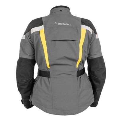 Touratech WEATHERTRACK STANDARD WOMEN Rain jacket - Grey / Yellow