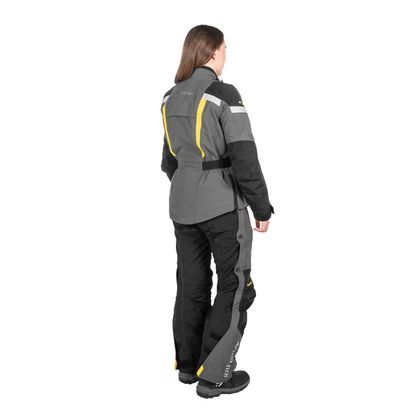 Touratech WEATHERTRACK STANDARD WOMEN Rain jacket - Grey / Yellow