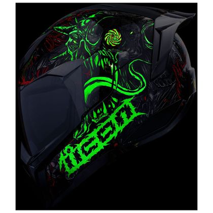 Casque intégral Icon ULTRAFLITE MISANTHROPE - Noir / Rouge