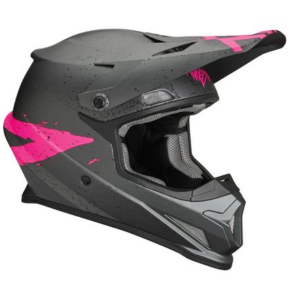 Casco da cross Thor SECTOR HYPE CHARCOAL PINK 2019 Ref : TO2179 