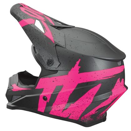 Casque cross Thor SECTOR HYPE CHARCOAL PINK ENFANT