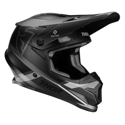 Casque cross Thor SECTOR - SPLIT MIPS - CHARCOAL BLACK 2021 Ref : TO2408 
