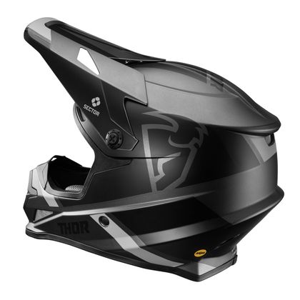 Casque cross Thor SECTOR - SPLIT MIPS - CHARCOAL BLACK 2021
